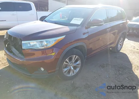 2015 Toyota Highlander Xle V6 z USA, uszkodzony, nr VIN 5TDKKRFH4FS089338